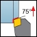 Ext 75° App Face 100° Diamond